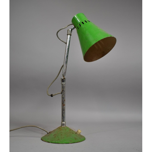 56 - A Vintage Adjustable Work Lamp, 45cm high