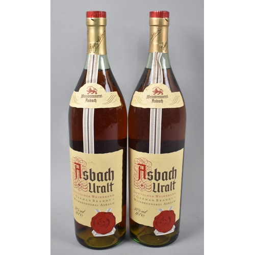 67 - Two Bottles of Asbach Uralt German Brandy, Each 1lt