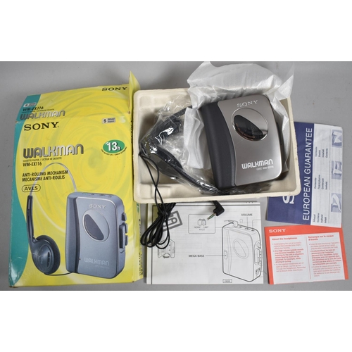 A Boxed Unused Sony Walkman Cassette Player, WM-EX116, 13