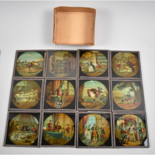 48 - A Collection of Late Victorian/Edwardian Magic Lantern Slides, Dick Whittington (Set of Twelve) and ... 