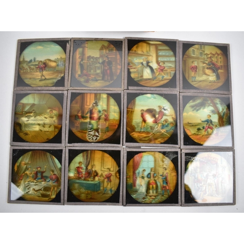 48 - A Collection of Late Victorian/Edwardian Magic Lantern Slides, Dick Whittington (Set of Twelve) and ... 