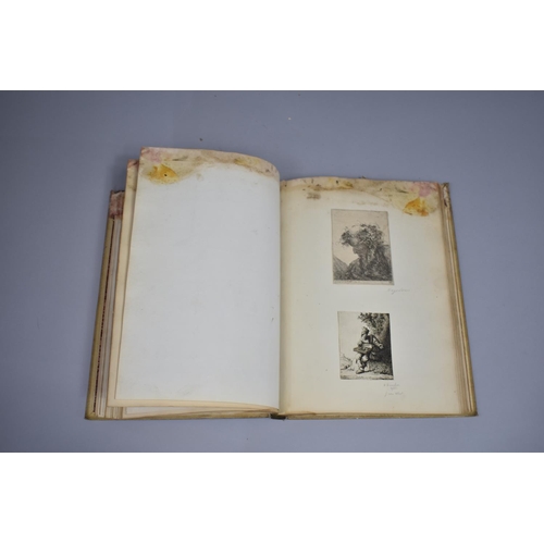 83 - A 19th Century Bound Volume, the Spine Titled 'Etchings by Old Masters' Containing Affixed and Loose... 