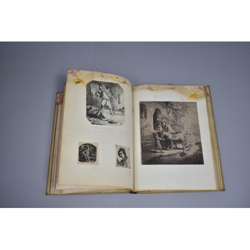 83 - A 19th Century Bound Volume, the Spine Titled 'Etchings by Old Masters' Containing Affixed and Loose... 