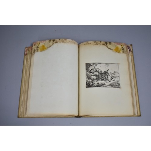 83 - A 19th Century Bound Volume, the Spine Titled 'Etchings by Old Masters' Containing Affixed and Loose... 