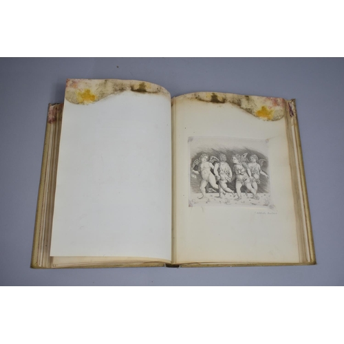 83 - A 19th Century Bound Volume, the Spine Titled 'Etchings by Old Masters' Containing Affixed and Loose... 