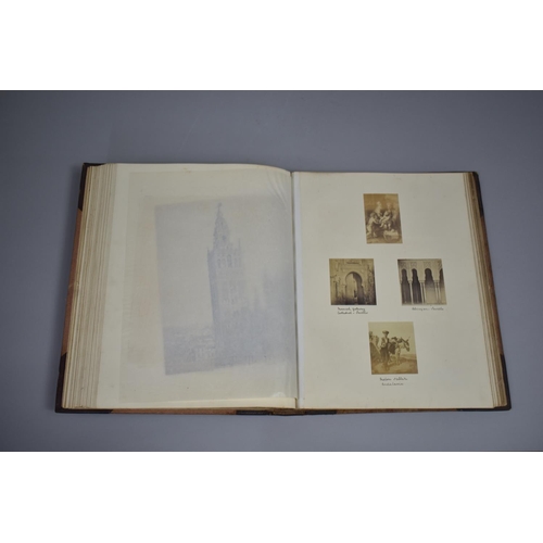 82 - A Leather Bound Album Containing Various Watercolours, Sketches, Clippings, Etchings etc, Paintings ... 