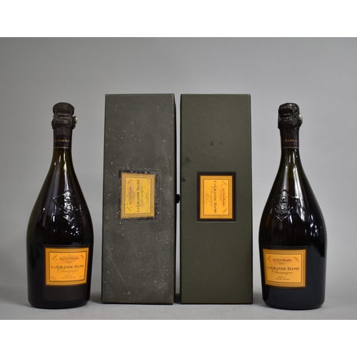 92 - Two Boxed Bottles Veuve Cliequot Donsardin Champagne, 1995 La Grande Dame Brut and 1985 La Grande Da... 