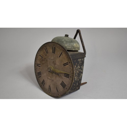 106 - A Late 18th Century Hook and Spike Wall Clock in the Manner of John Whitehurst of Derby, the Silvere... 