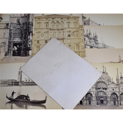 86 - A Collection of Ten Early 20th Century Souvenir Photographs of Venice, The Largest 26x36cms