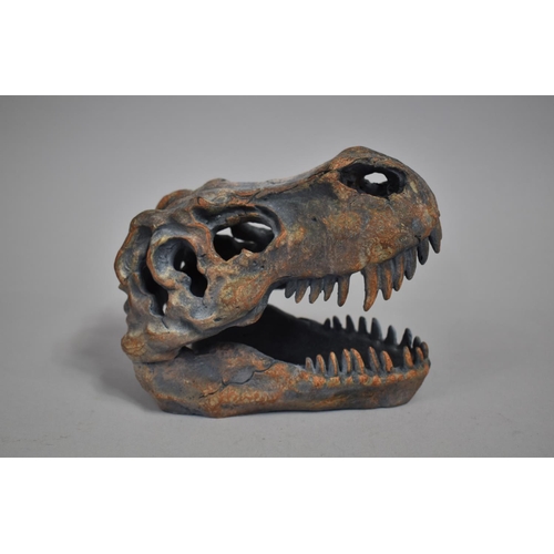 123 - A Resin Study of a T-Rex Skull, 18cms Long