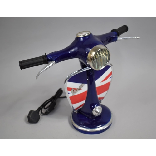 125 - A Novelty Table Lamp in the Form of a Vespa Scooter, 33cms High