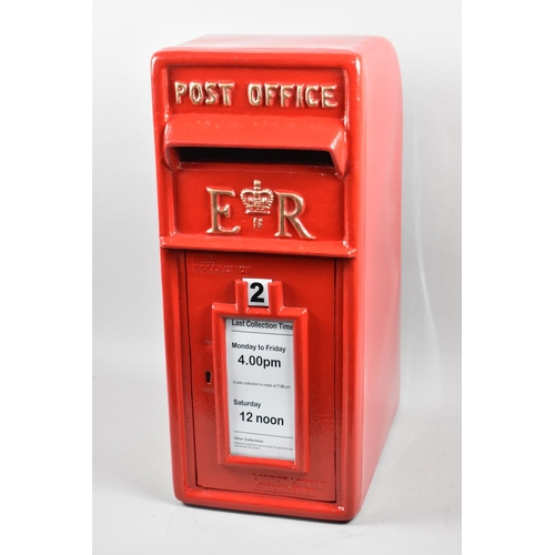 180 - A Reproduction Full Sized Post Office Post Box, 57cms High and 24cms Wide