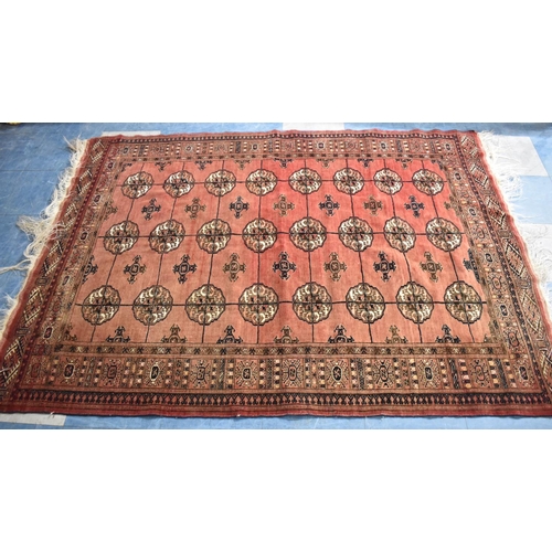 432 - A Patterned Rug, 190cms by 142cms