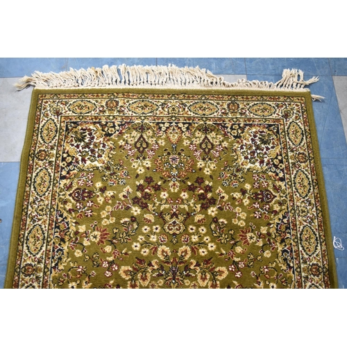 433 - A Mid 20th Century Prado Orient Keshan Super Rug in Pure New Wood, 190x90cms