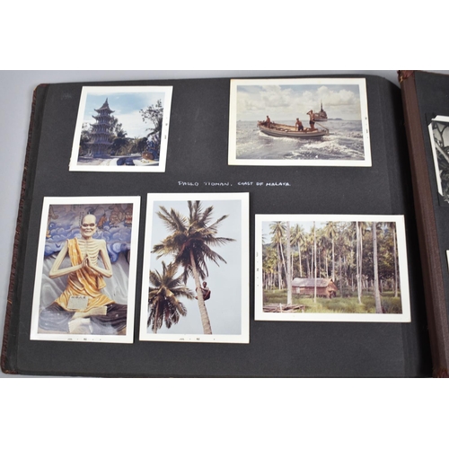 67 - An Interesting Leather Photograph Album, The Cover Decorated in relief with Trinidad, Tobago and the... 