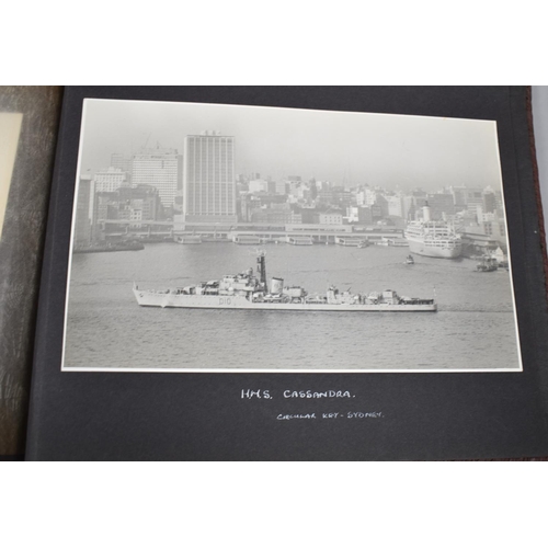 67 - An Interesting Leather Photograph Album, The Cover Decorated in relief with Trinidad, Tobago and the... 