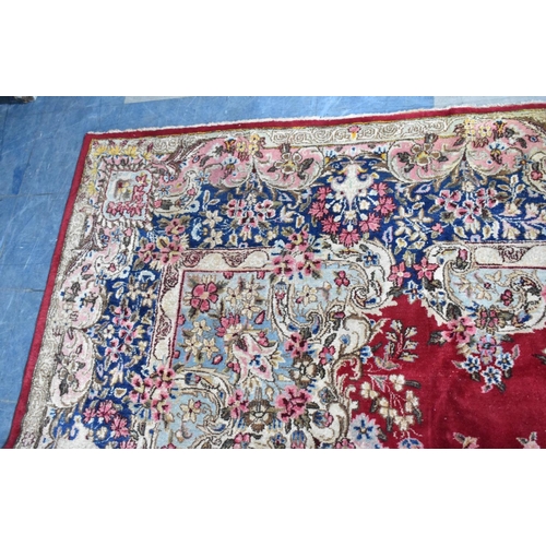 493 - A Fine Persian Hand Made Kirman Carpet, 412x311cm