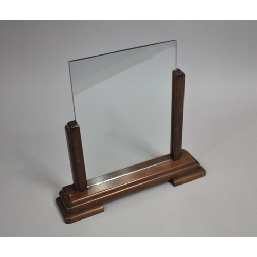 146 - An Art Deco Wood and Glass Photo Frame, 31cm wide