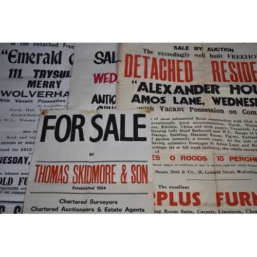 163 - A Collection of Four Auctioneers Posters, Thomas Skidmore and Son, C.1960's