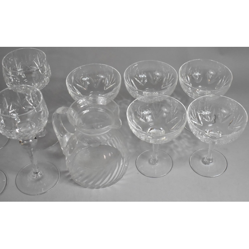 188 - A Collection of Various Good Quality Glasswares to comprise Set of Six Cut Glass Wines, Five Cut Gla... 