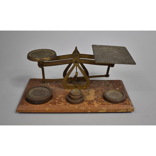 310 - A Set of Edwardian Postage Scales with Weights