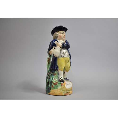 318 - A 19th Century Staffordshire Pottery Toby Jug, Gent with Pipe and Jug of Ale, 