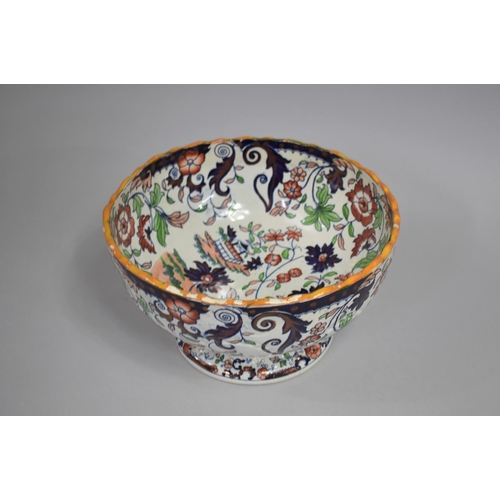 332 - A Late 19th/Early 20th Century Amherst Imari Pattern Bowl, 28cm Diameter