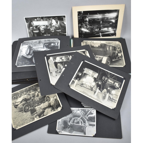 41 - A Very Interesting Mid 20th Century Album of Monochromed Original Photographs Detailing Motorcycles ... 