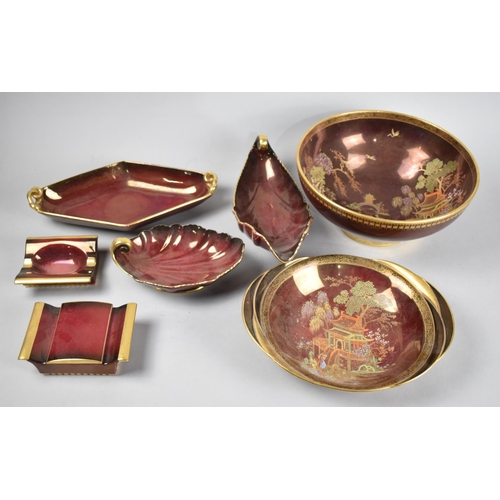 107 - A Collection of Carlton Ware Rouge Royale