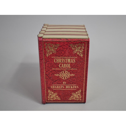 127 - A Late 20th Century Novelty Tinplate Biscuit Tin, Novels of Dickens, 11cm Wide