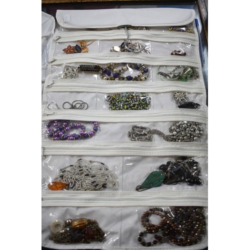 169 - Four Hangers Containing Large Quantity of Costume Jewellery