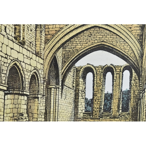 251 - A Framed Limited Edition Print, Buildwas Abbey, 14/50 by M Wheeldon, 20x28cm