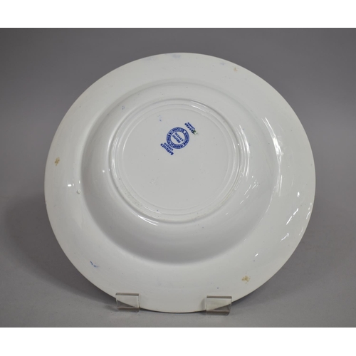 311 - A Ridgways Transfer Printed Blue and White Passover Plate