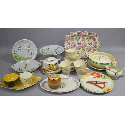 429 - A Collection of Mid 20th Century Tea wares, Royal Winton Summertime Chintz Rectangular Tray etc, Var... 