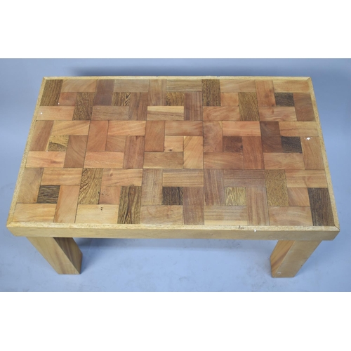 471 - A Modern Specimen Wood Rectangular Coffee Table, 79cm x 48cm