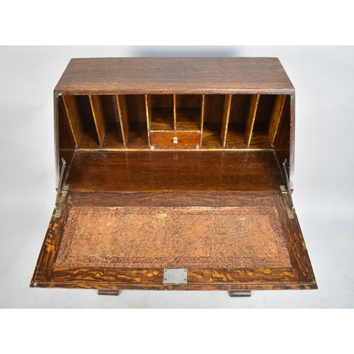 505 - A Mid 20th Century Oak Bureau, 76cm wide