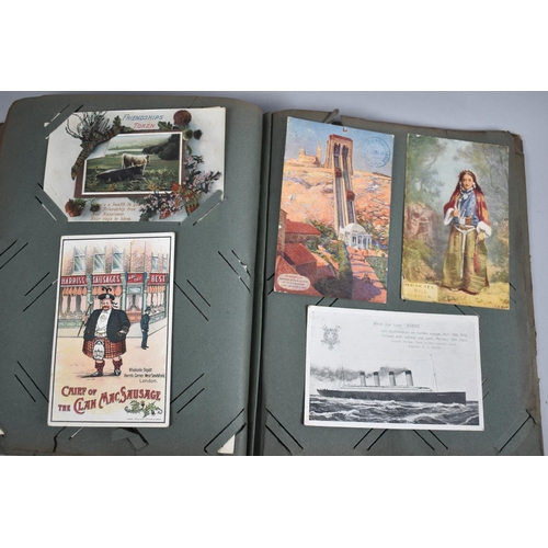 51 - A Late 19th/Early 20th Century Postcard Album Containing Various Postcards, Greetings Cards etc