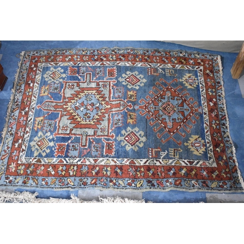 515 - A Vintage Patterned Woollen Rug, 120x100cm