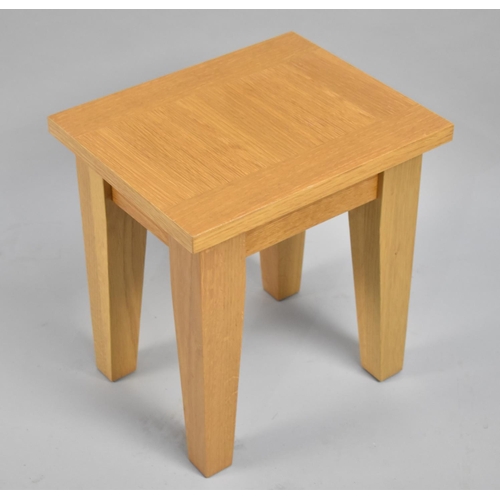 93 - A Modern Square Topped Occasional Table, 33cm wide and 36cm high