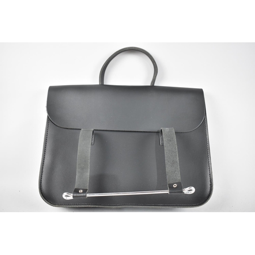 131 - A Modern Leather Music Satchel, 27cm wide