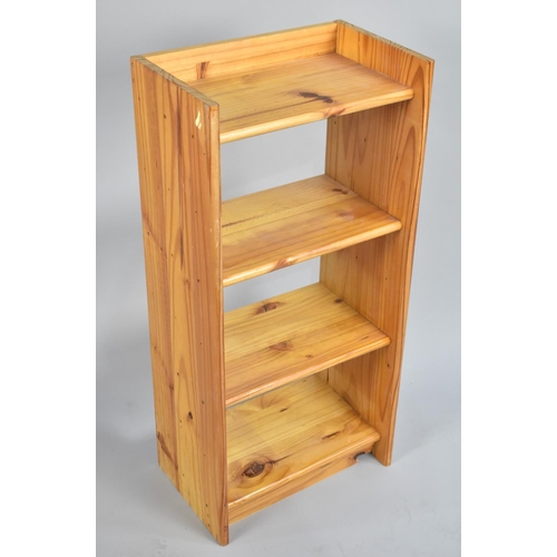 137 - A Small Modern Three Shelf Open Bookcase, 40cm wide