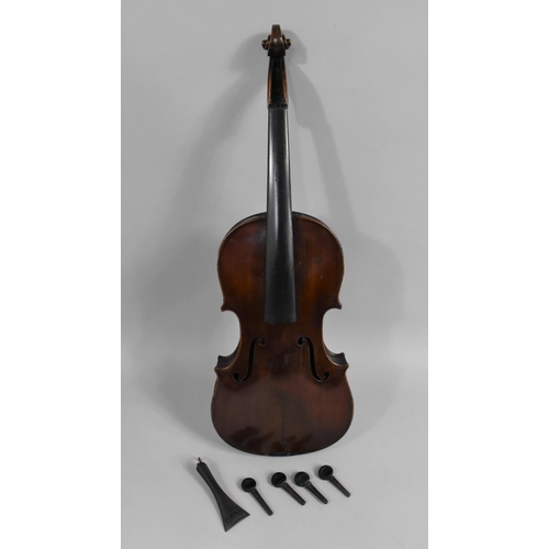 173 - A Collection of Four Violins, All in Need of Restoration and Repair but of Good Quality