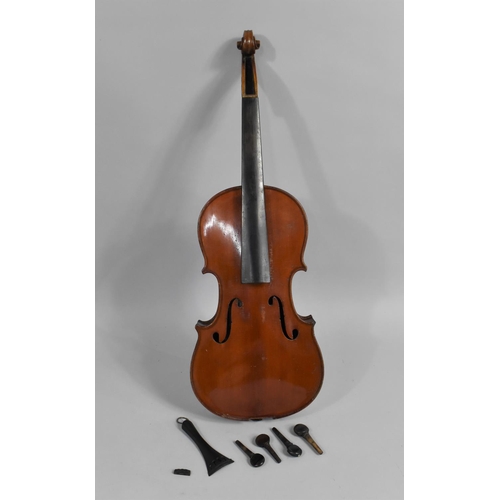 173 - A Collection of Four Violins, All in Need of Restoration and Repair but of Good Quality