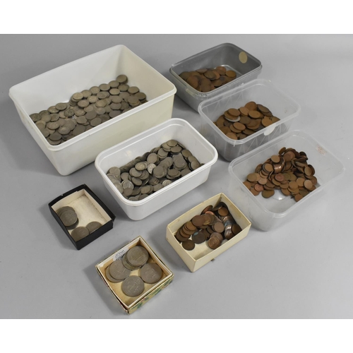 288 - A Collection of Various Copper and Silver Plated English Coinage, 20th Century