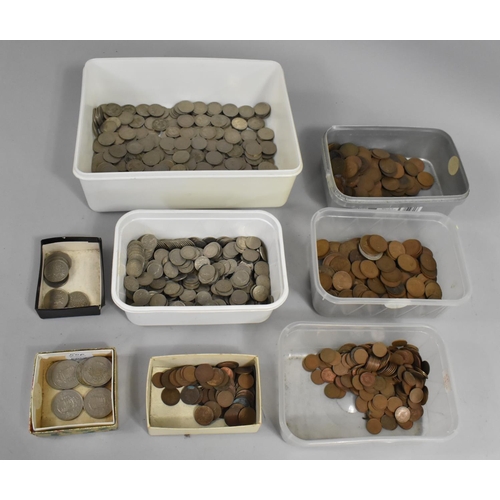 288 - A Collection of Various Copper and Silver Plated English Coinage, 20th Century