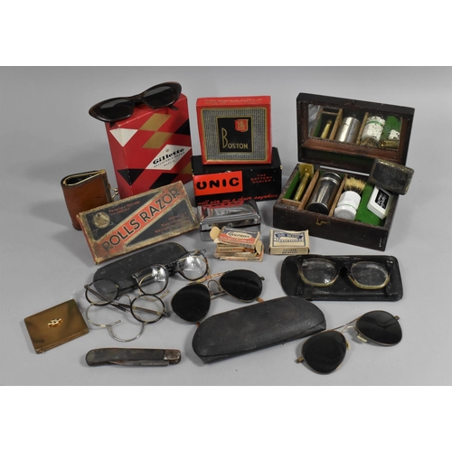 290 - A Collection of Various Vintage Items to comprise Shaving Ephemera, Shavers, Wilkinson Examples, Vin... 