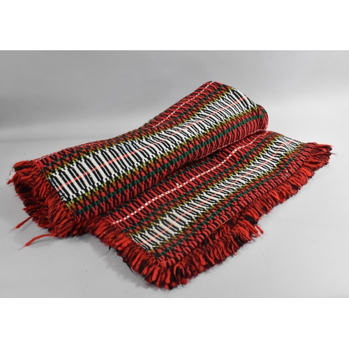 171 - A Large Woven Woolen Welsh Blanket. 200x140