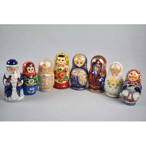 97 - A Collection of Eight Mid/Late 20th century Russian Dolls