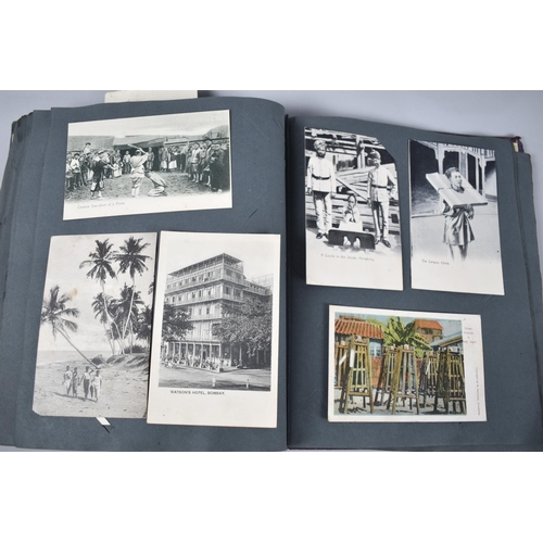 26 - An Album of Early 20th century Postcards as Sent from Hong Kong from Father to Son, to include Chine... 