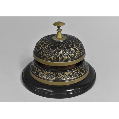 61 - A Modern Counter Top Reception bell, 14.5cms Diameter